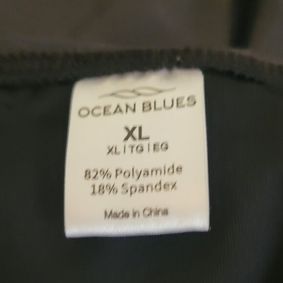 Ocean Blues Women’s Plus Size One Piece Bathing Suit Tummy Control- XL- Black - Picture 8 of 9